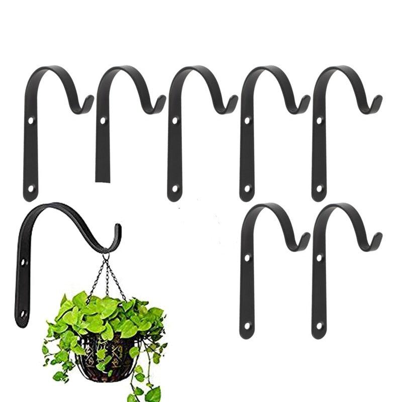 Metal J-Shaped Hanging Support Set