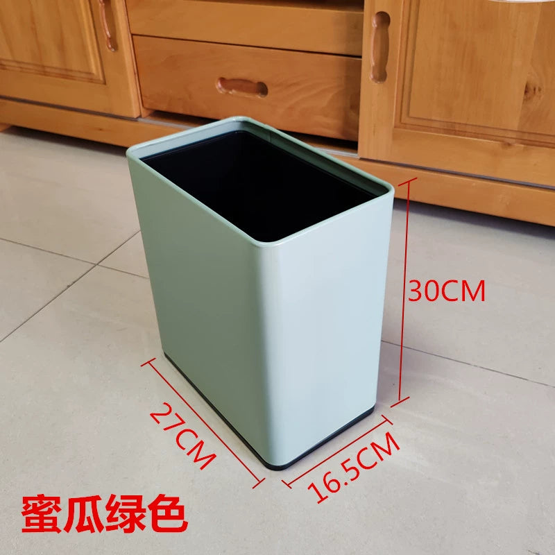 KTV Rectangular Guest Room Bar Trash Can without Cover