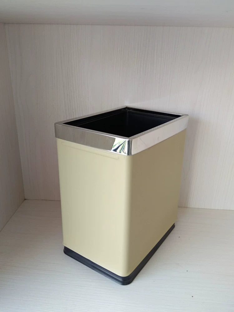 KTV Rectangular Guest Room Bar Trash Can without Cover