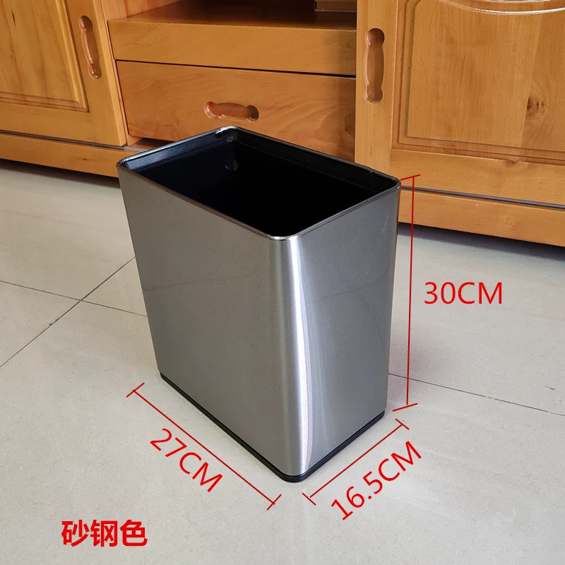 KTV Rectangular Guest Room Bar Trash Can without Cover