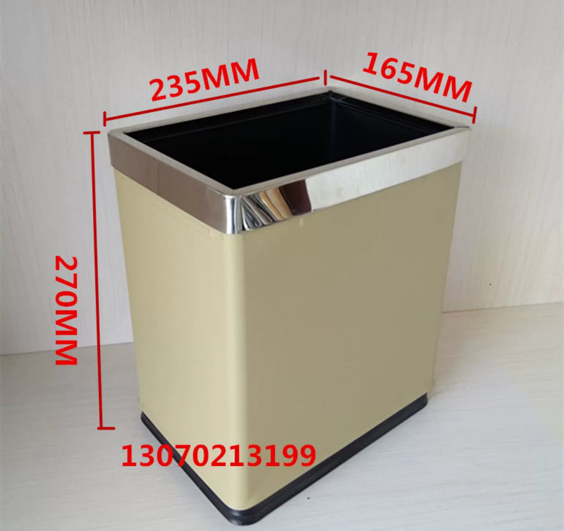 KTV Rectangular Guest Room Bar Trash Can without Cover