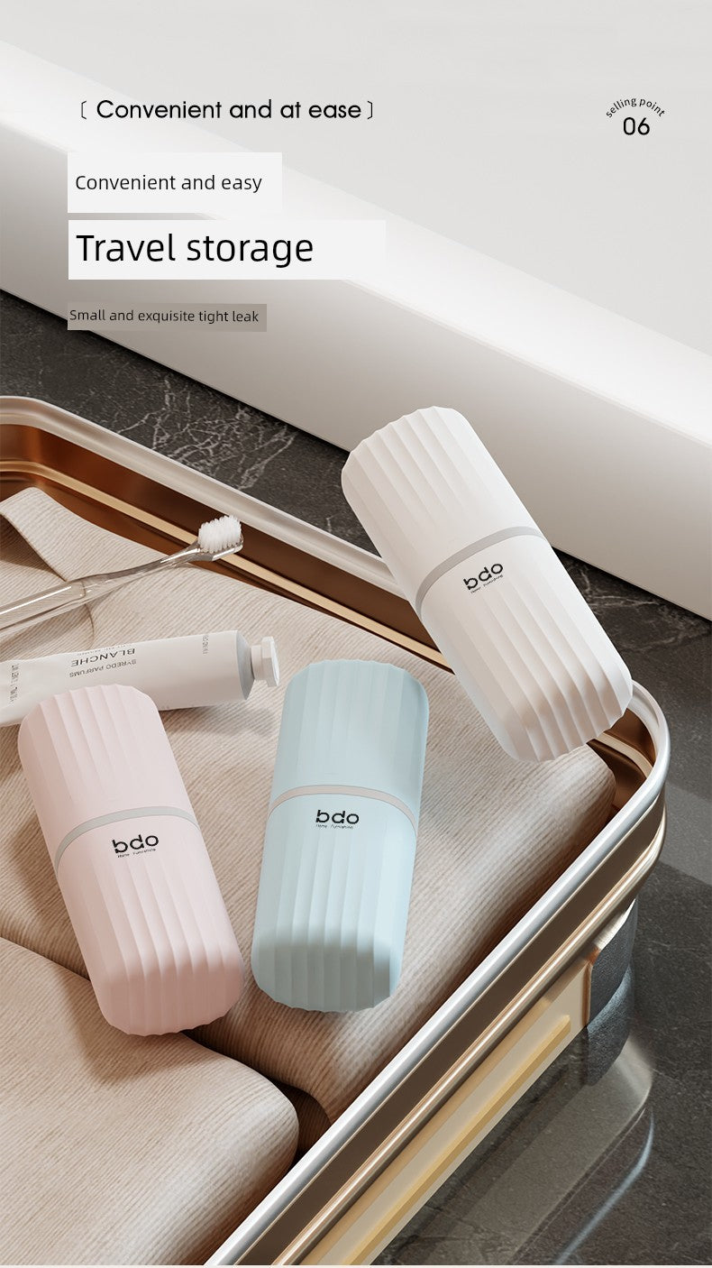 BDO Portable Storage Tooth-Cleaners Cylinder Travel Washing Set