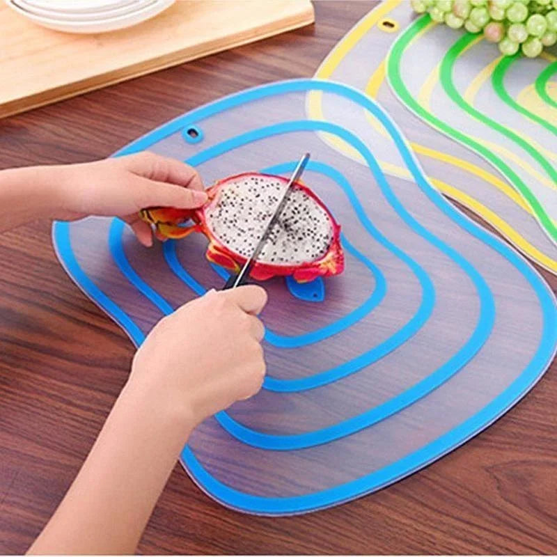 4pcs Kitchen Non-slip Chopping Blocks Flexible Cutting Board Plastic Cutting Boards Classification Chopping Board Kitchen Tool