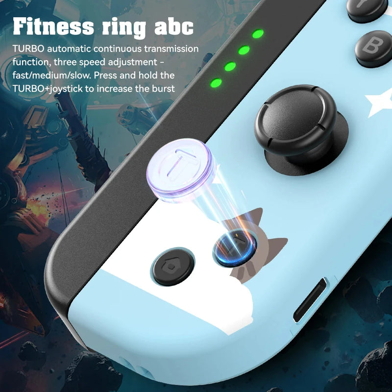 For Joycons joystick For Nintendo Switch/Pc Gamer/Android/Video Mini Handheld Wireless Controller Bluetooth Gamepad With 8bitdo