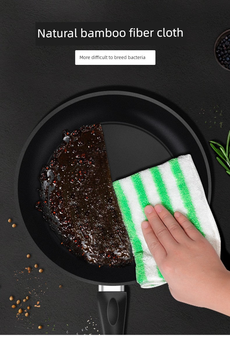 For Home Kitchen Oil-Removing Rag Lint-Free Dish Towel