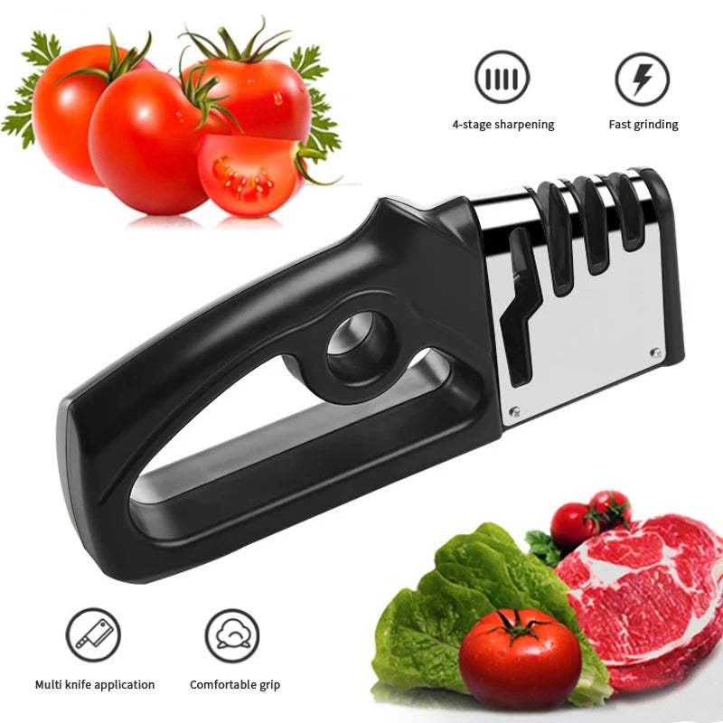 Kitchen Sharpeners Household Quick Sharpener Handheld Kitchen Knives Sharpeners Multifunctional Sharpening Tool For Knives