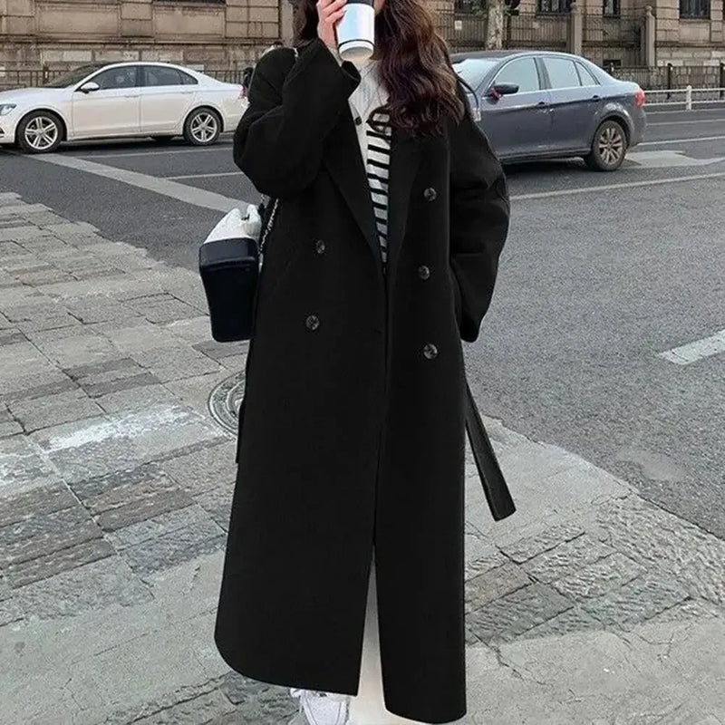 Women Winter Jacket Women Mid-length Coat Stylish Mid-calf Length Women's Overcoat Thickened Loose Fit with For Fall/winter