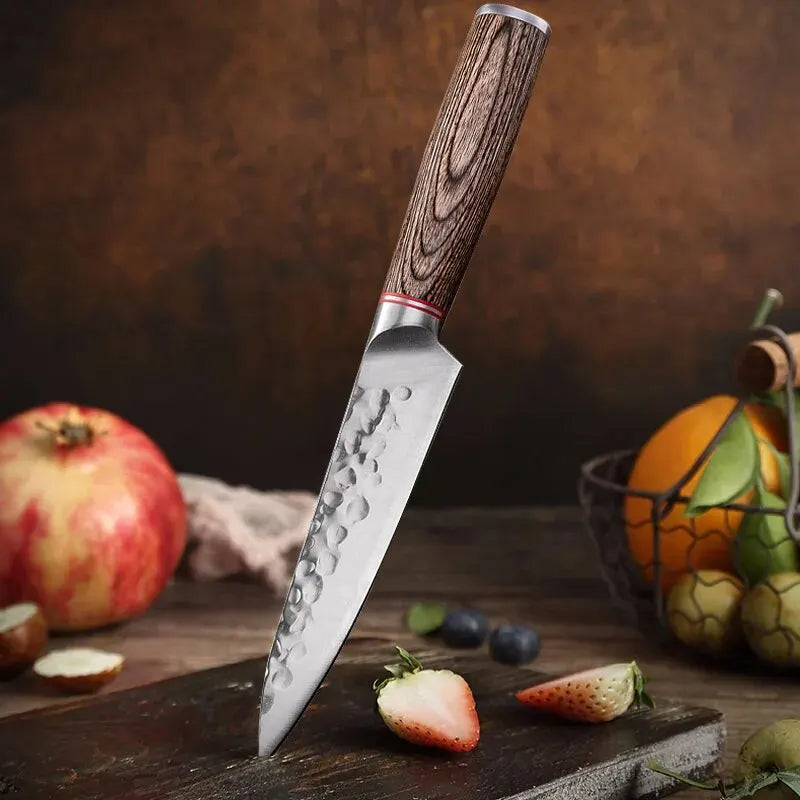 5.5inch Kitchen Knife Stainless Steel Fruit Knife Utility Paring Tomato Steak Knives Forged Boning Knife Kitchen Tools Cookware