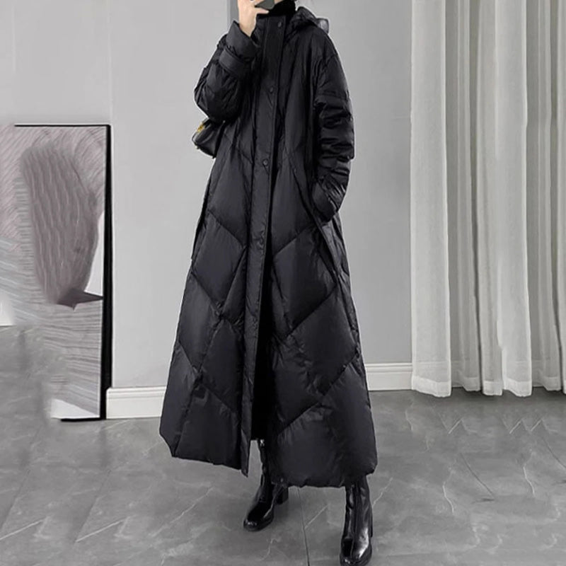 2024 Winter Puffer Coat Womens Long Warm Down Cotton Coat Korean Hodoed Cotton-Padded Coat Women's Jacket Female Casual Overcoat