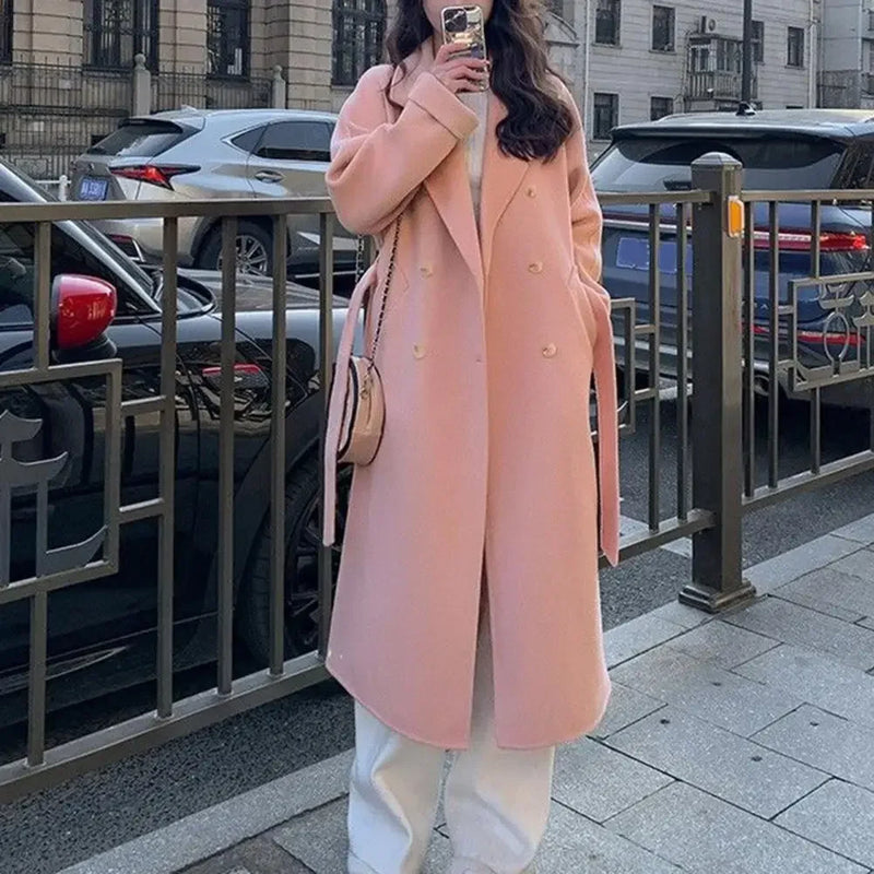 Women Winter Jacket Women Mid-length Coat Stylish Mid-calf Length Women's Overcoat Thickened Loose Fit with For Fall/winter