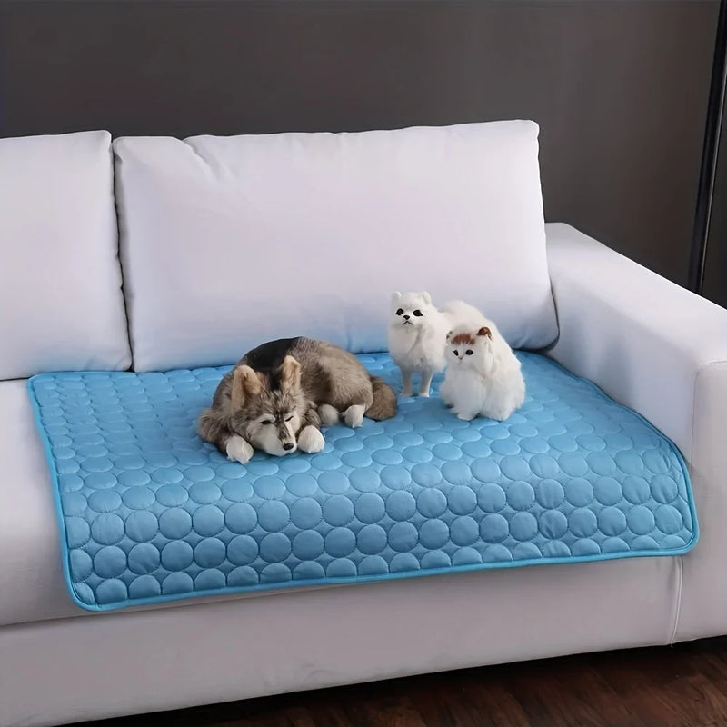 Pet Cooling Mat Summer Cat and Dog Sofa Mat Soft Ice Silk Cold Feeling Nest Mat Summer Dog Cooling Mat Pet Products dog beds