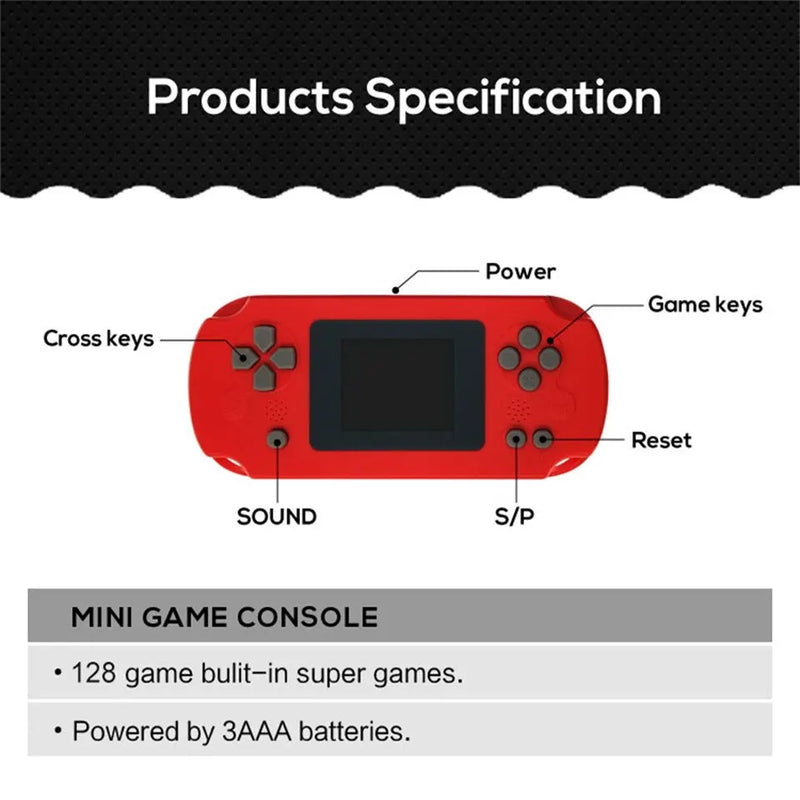 GAMINJA GC31 Retro Portable Mini Handheld Video Game Console TFT Color Screen Kids Game Player Built in 8Bit Games