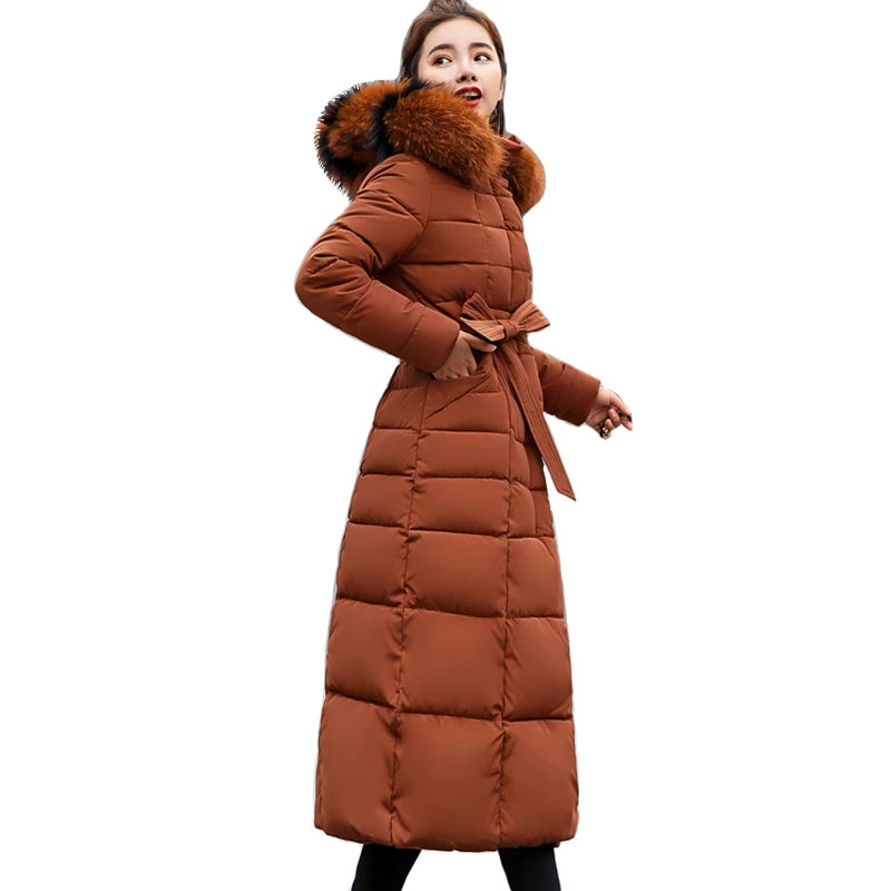 2021 New Arrival Fashion Slim Women Winter Jacket Cotton Padded Warm Thicken Ladies Coat Long Coats Parka Womens Jackets