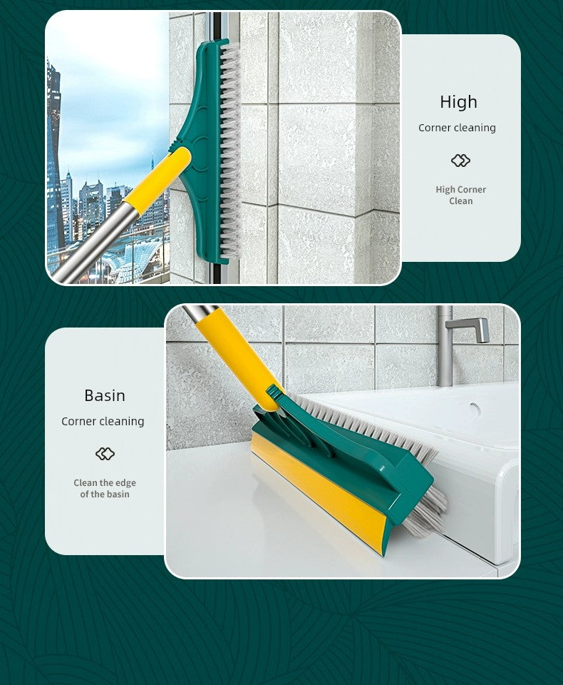 Bathroom Floor Brush Scrubbing Brush Bathroom Floor Brush Tile Long Handle Bristle Toilet Cleaning Brush Handy Gadget Wall Washing