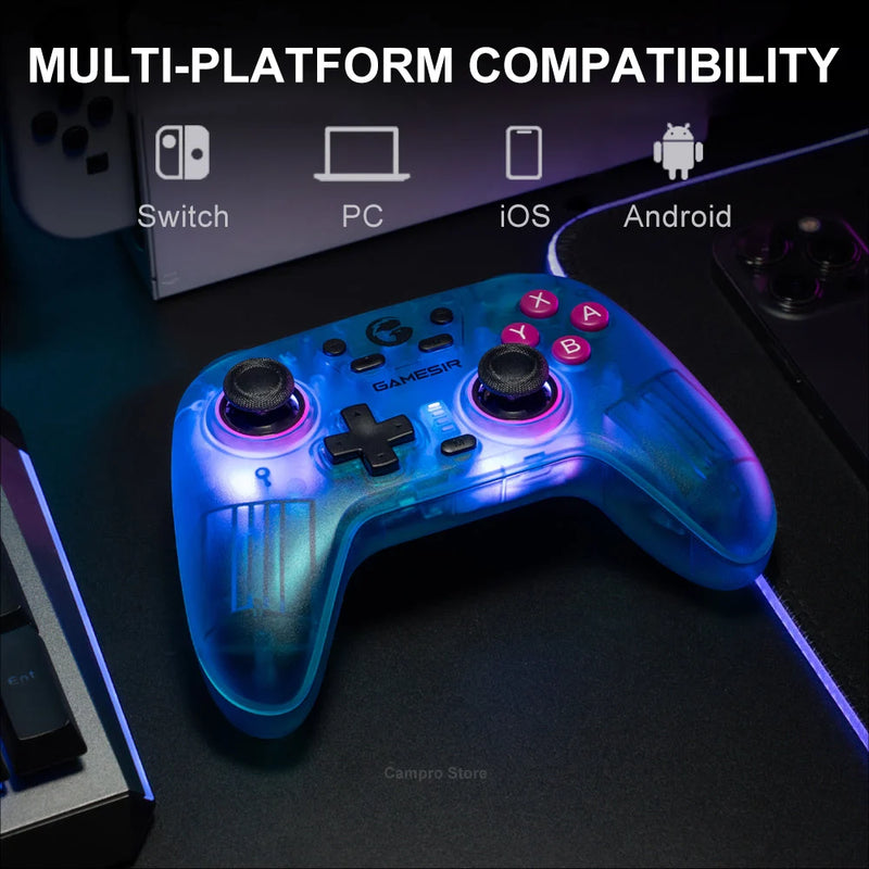 Gamesir Nova Wireless Controller Bluetooth Gamepad with Hall Effect Joysticks HD Rumble for Nintendo Switch PC Steam Android iOS