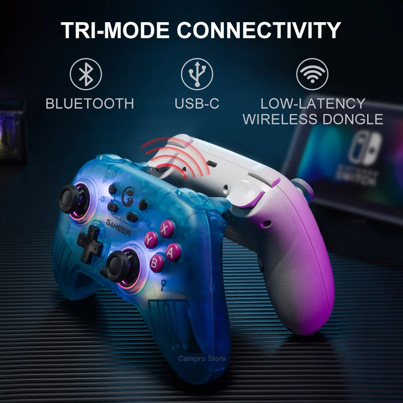 Gamesir Nova Wireless Controller Bluetooth Gamepad with Hall Effect Joysticks HD Rumble for Nintendo Switch PC Steam Android iOS