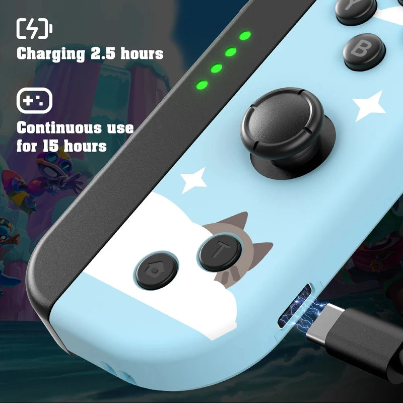 For Joycons joystick For Nintendo Switch/Pc Gamer/Android/Video Mini Handheld Wireless Controller Bluetooth Gamepad With 8bitdo