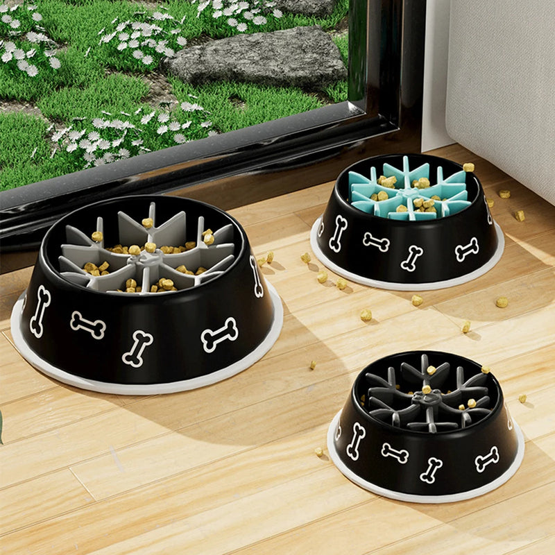 Slow Feeder Dog Bowls Insert Anti-Choking Silicone Slow Eating Feeder Insert With Suction Cup For Dog Cat Pet Products