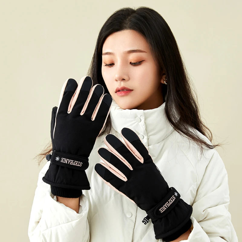 Ski Gloves for Men Women Snowboard Snow Winter Sports Winter Warm Waterproof Windproof Touch Screen Gloves