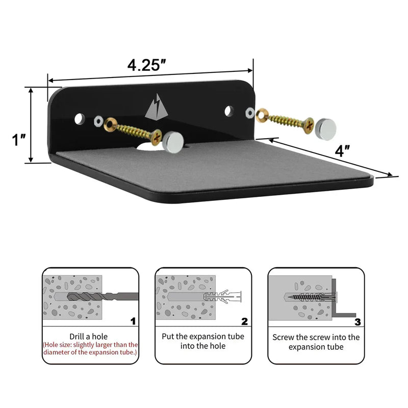 Acrylic Speaker Mount Multifunctional Portable Wall Shelf Display Stand for Webcam Cell Phones Router for JBL GO3 Sound Box