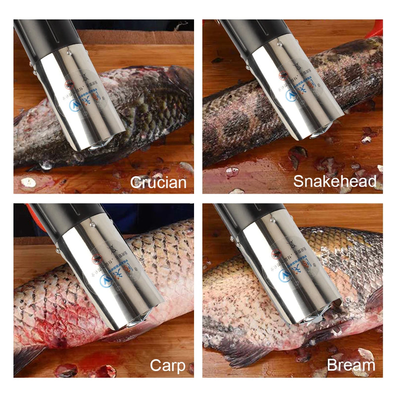 Seafood Tools 6000 RPM Fish Scale Planer Fishing Scalers Scraper EU Plug Electric Fish Scaler Cordless Fish Remover Cleaner