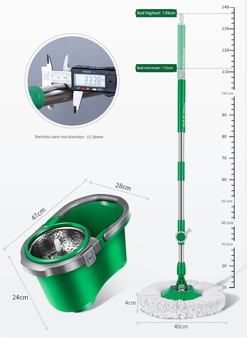 Maryya Automatic Dehydration Mop Spin-Dry Rotate Mop