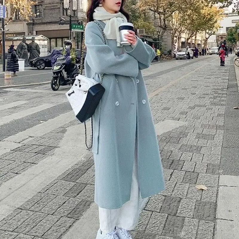 Women Winter Jacket Women Mid-length Coat Stylish Mid-calf Length Women's Overcoat Thickened Loose Fit with For Fall/winter