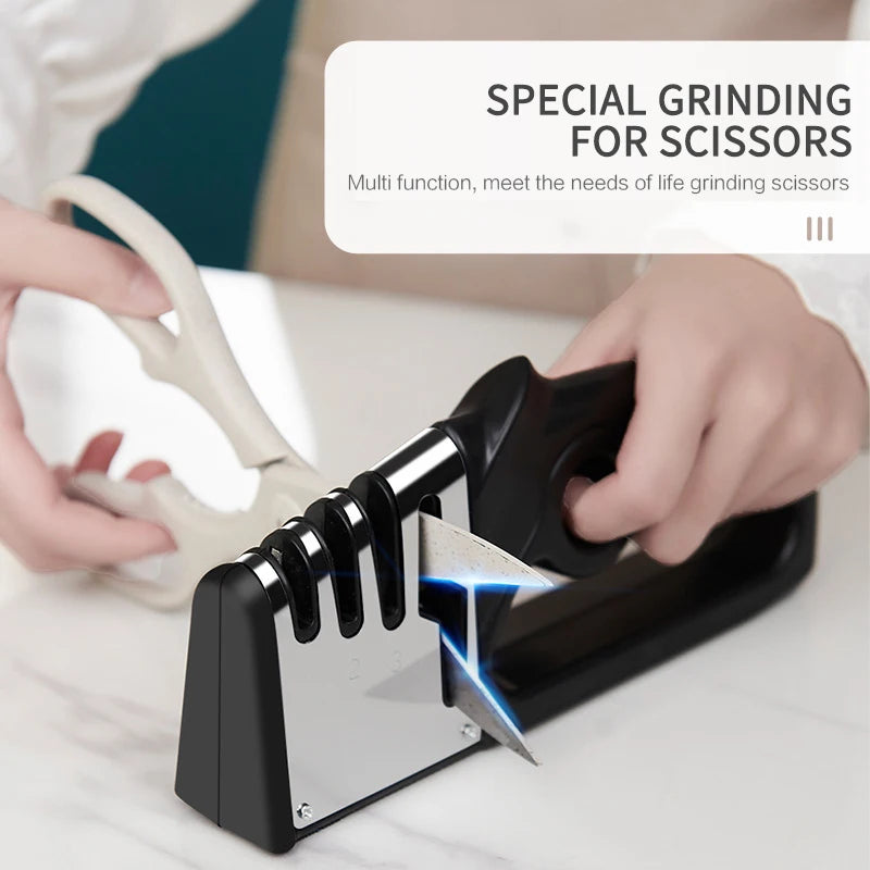 Kitchen Sharpeners Household Quick Sharpener Handheld Kitchen Knives Sharpeners Multifunctional Sharpening Tool For Knives