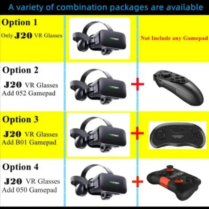 4K Virtual Reality 3D Glasses Box Stereo VR Google Cardboard Headset Helmet for IOS Android Phone Max 6.7",Rocker