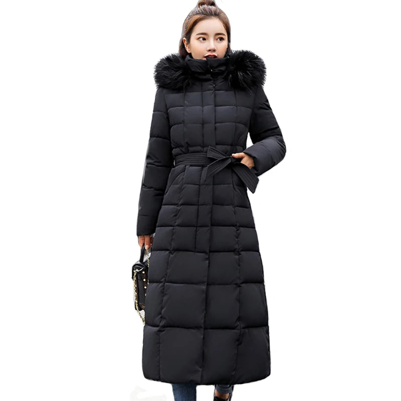 2021 New Arrival Fashion Slim Women Winter Jacket Cotton Padded Warm Thicken Ladies Coat Long Coats Parka Womens Jackets