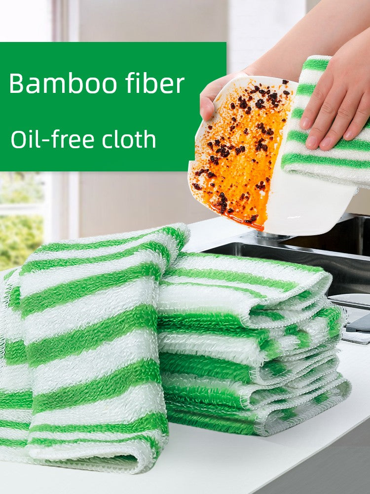 For Home Kitchen Oil-Removing Rag Lint-Free Dish Towel