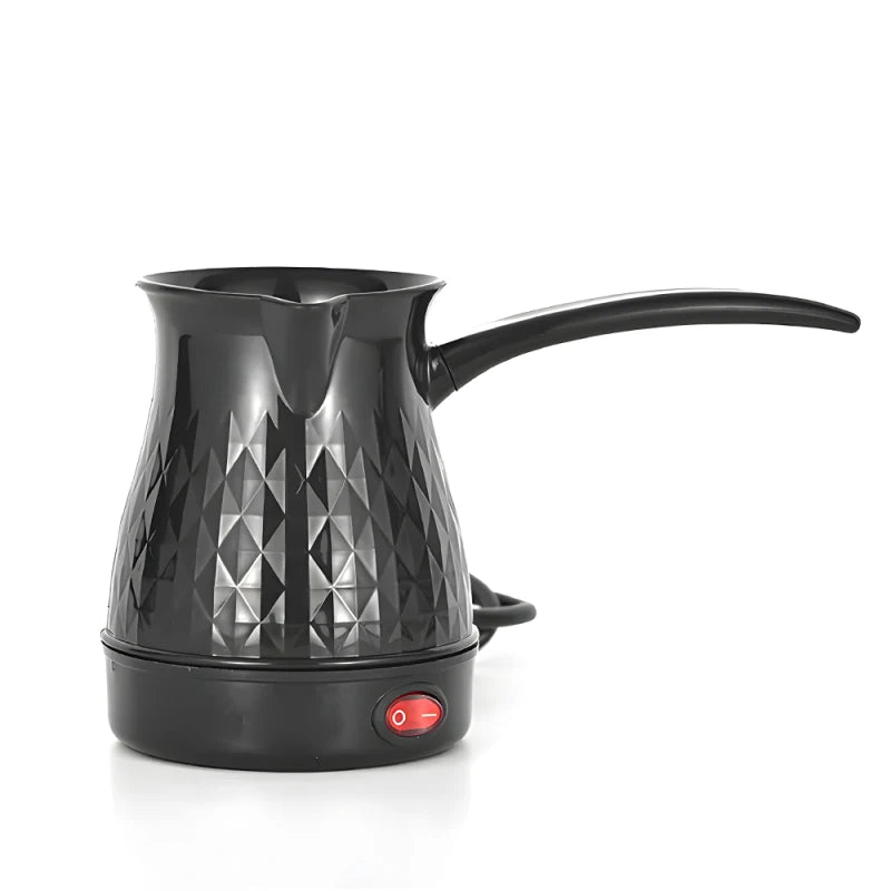 600ml Turkish Coffee Pot Greek Arabic Coffee Maker Portable 600W Stainless Steel Electric Tea Kettle with Anti Scald Handle