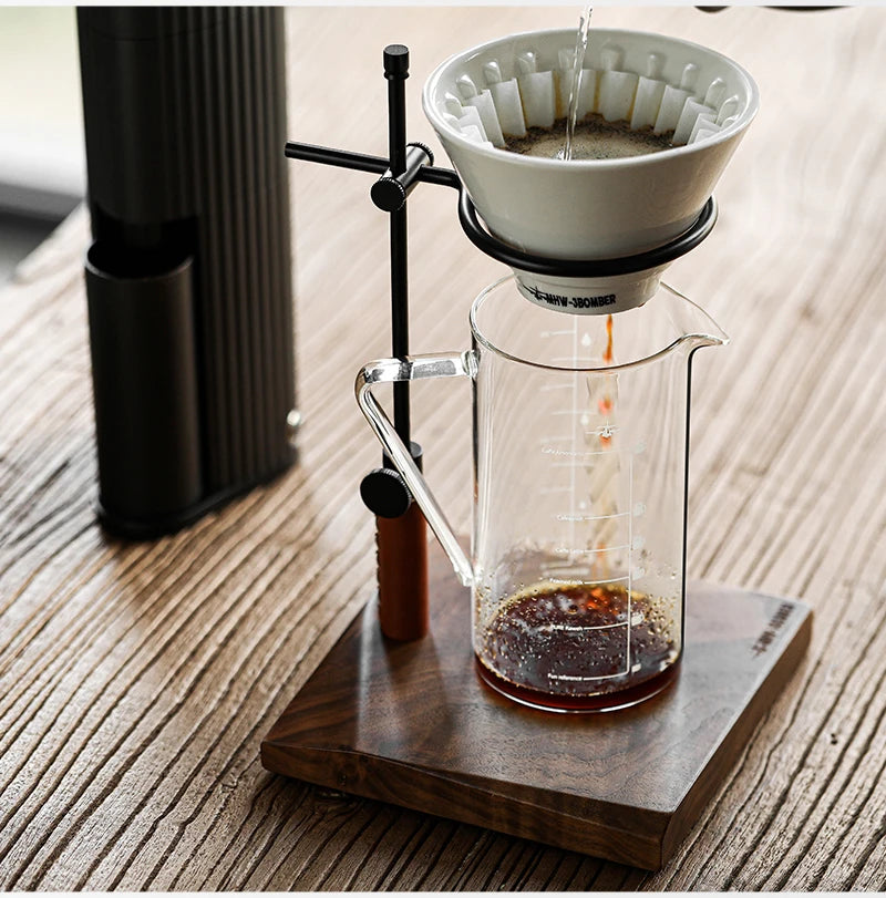 MHW-3BOMBER 360/500ML Coffee Server with Handle Clear Glass Hand Brewed Coffee Sharing Pot for Tea Beer Coffee Home Kitchen Tool